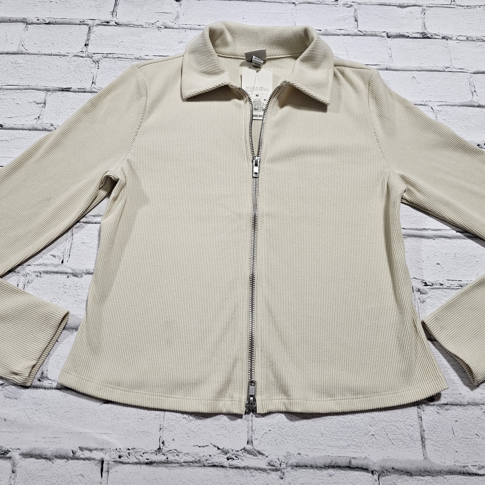 a new day Cream Zip-Up Blazer